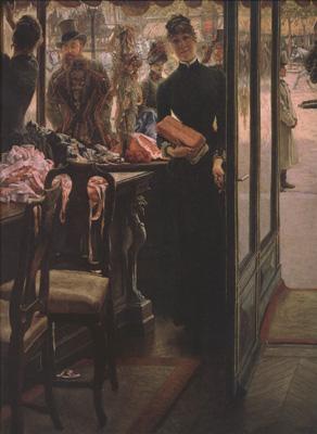 James Tissot La Demoiselle de Magasin (The Shop Girl) (nn01) Germany oil painting art